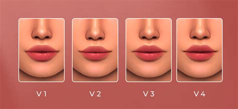 Изменение губ в Sims 4