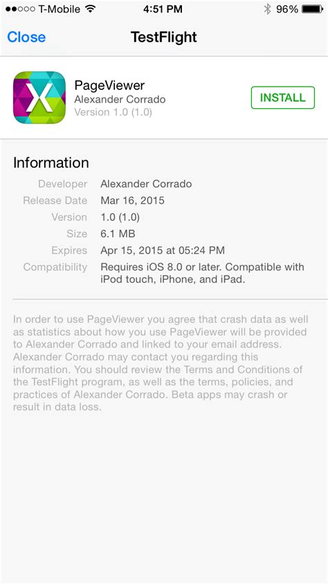 Использование TestFlight для сайдлоадинга