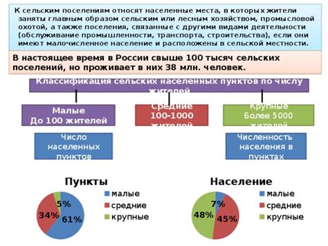История и значение сельских населённых пунктов в России