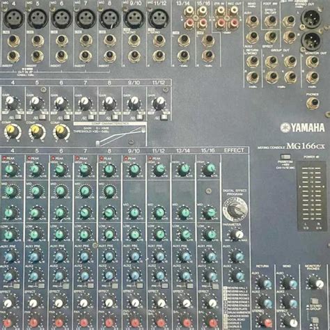Настройка звука на микшере Yamaha mg166cx
