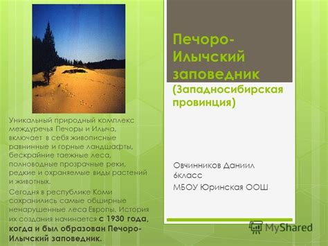 Природный заповедник "Малый еланец": живописные леса и водоемы