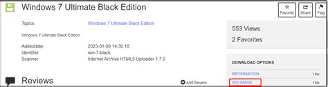 Сборка Windows 7 Ultimate Black Edition