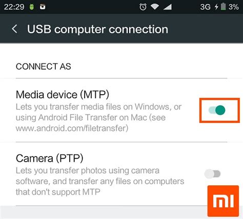 Активируем режим USB-накопителя на Android