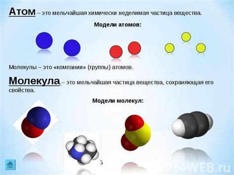 Атомы и их роль в образовании молекулы
