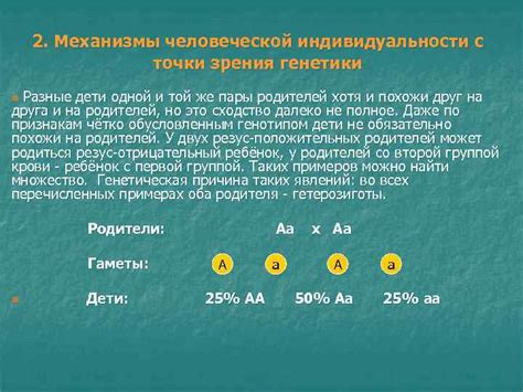 Влияние генетики на формирование уникальной человеческой индивидуальности
