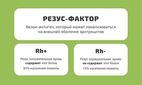 Влияние различия резус-факторов на беременность и роды