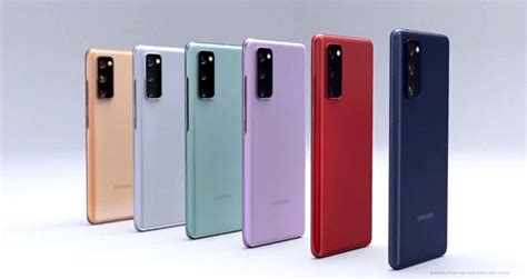 Внешний вид и палитра цветов в смартфонах Samsung S20 и S20 FE