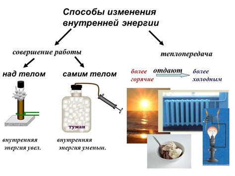 Внутренняя энергия и ее значение в технологических процессах