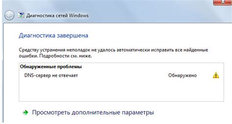 Возникновение проблем с DNS-сервером