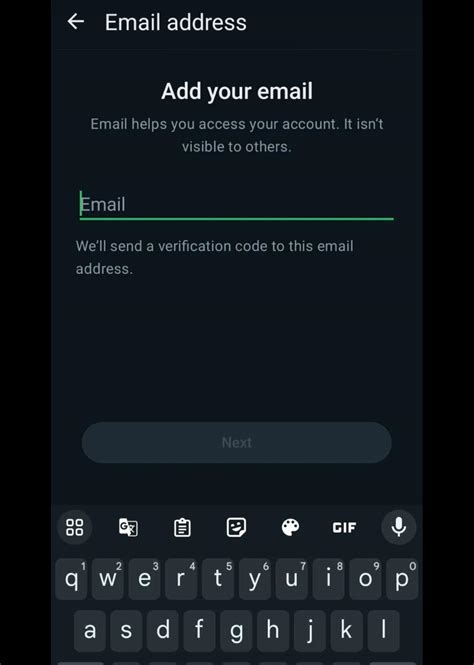 Восстановление аккаунта WhatsApp с помощью электронной почты