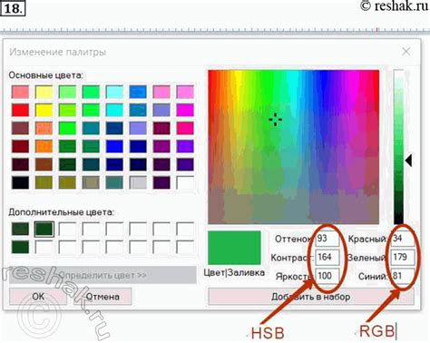 Выбор и настройка цветовой палитры в графическом редакторе