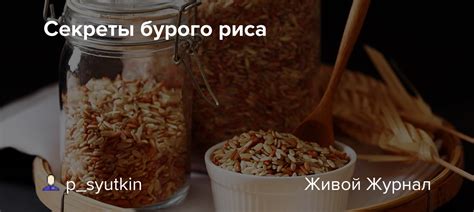 Выбор и предварительная обработка бурого риса: секреты успешного приготовления