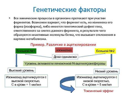 Генетические факторы, воспалительные процессы