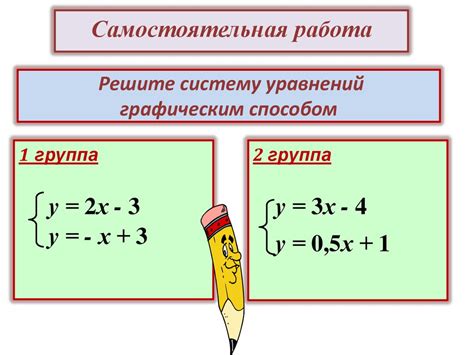Графический подход к решению системы линейных уравнений