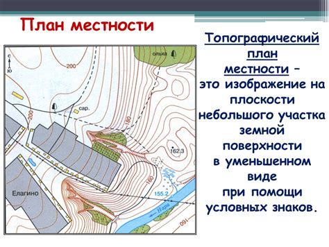 Изучение карты местности и определение ландшафтных особенностей