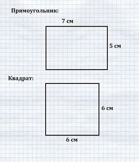 Изучение понятия прямоугольника