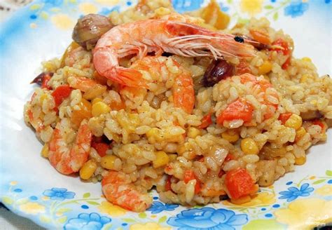 Имбирно-апельсиновый рис с жареными креветками и овощами:
