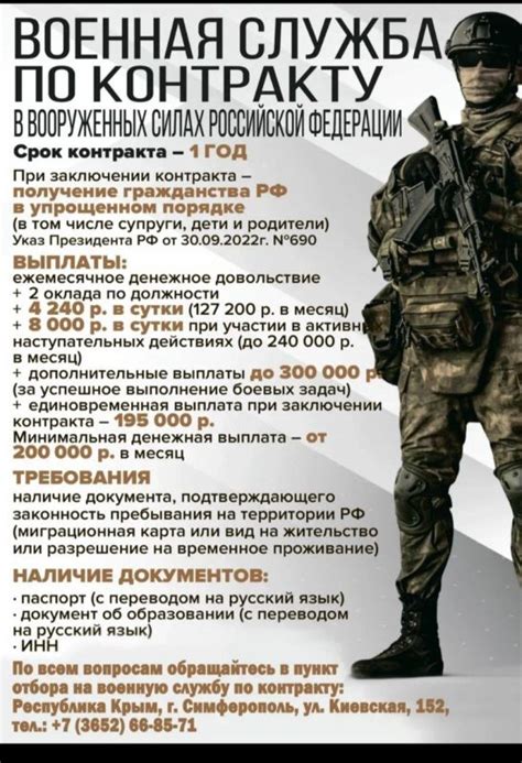 Информация о необходимых документах и требованиях