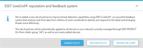 Исключение функции LiveGrid в антивирусной программе ESET