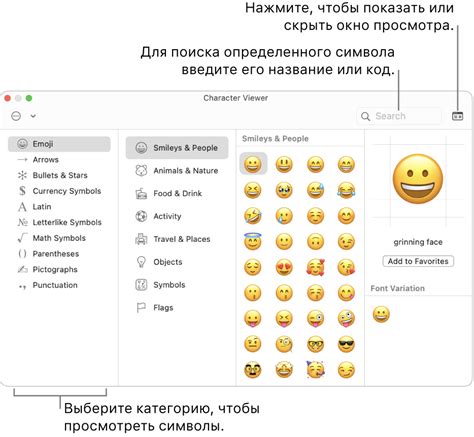 Использование символов и выражений эмодзи на русском языке в Telegram