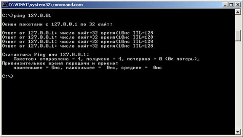 Использование утилиты "ping" для определения домена сервера