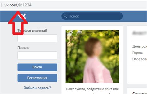 Использование Vhod.ru для поиска пользователя ВКонтакте по id