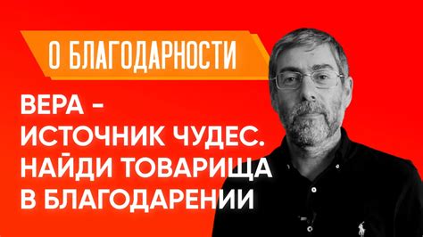 Источник благодарности: вера и ее влияние