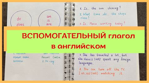 Когда и как применять вспомогательные глаголы