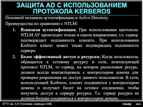 Компоненты протокола NTLM