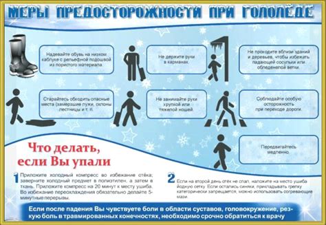 Меры безопасности на гололеде и гололедице