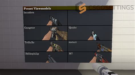 Многочисленные подходы к изменению положения руки в CS GO