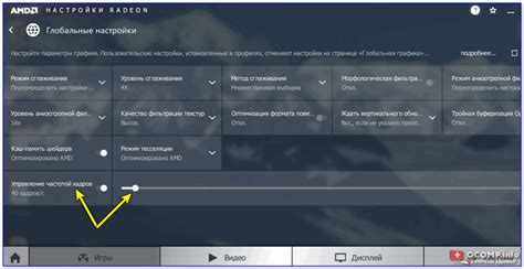 Мониторинг и управление частотой кадров