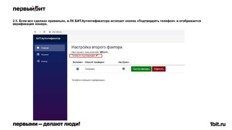Настройка двухфакторной аутентификации в системе онлайн-магазина "Озон"