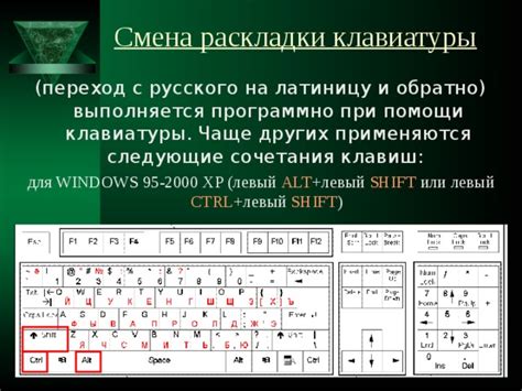Настройка комбинаций клавиш для переключения между языками на клавиатуре