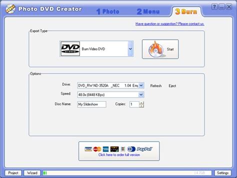 Настройки проекта в Nero: шаги к созданию идеального DVD диска