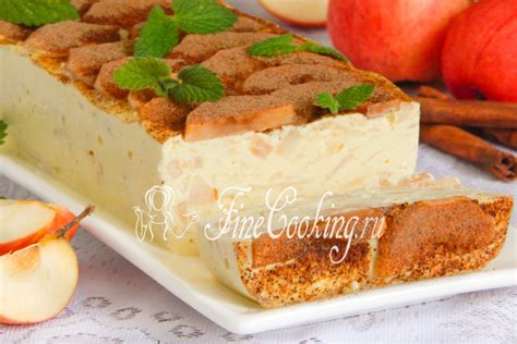 Нежная запеканка с ароматными яблоками и ароматной корицей