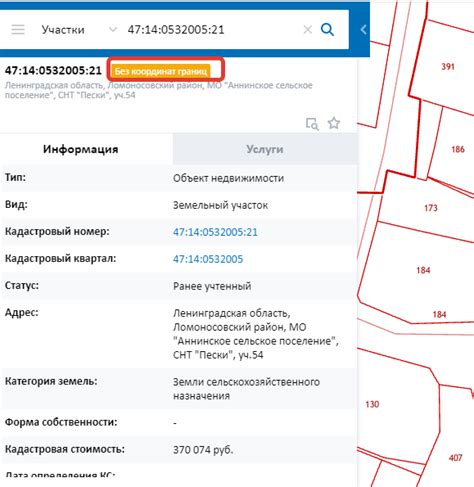 Необходимые данные для определения стоимости доли участка по его кадастровому идентификатору