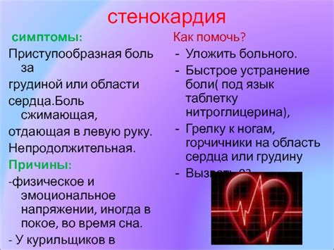 Непродолжительная боль при ощущении