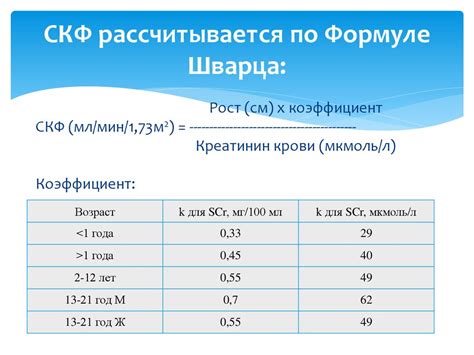 Нормы и интерпретация результатов определения скорости клубочковой фильтрации у взрослых мужчин