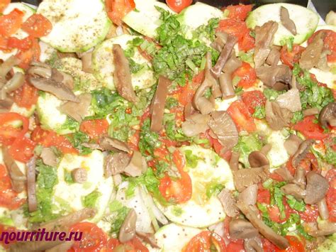 Овощное рагу с маринованными грибами
