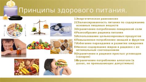 Ограничение потребления определенных продуктов