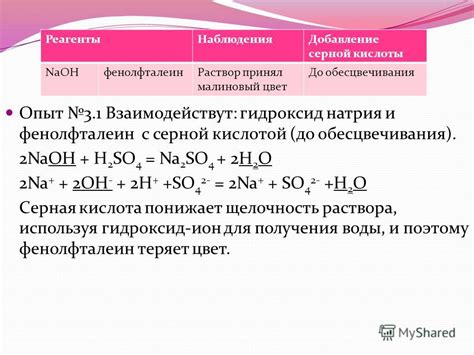 Опасности взаимодействия гидроксида натрия с кислотами