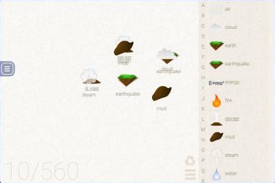 Описание игры Little Alchemy и процесс создания предметов