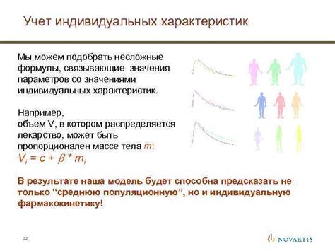 Определение значения индивидуальных характеристик