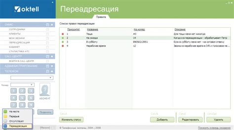 Определение необходимости переадресации звонка