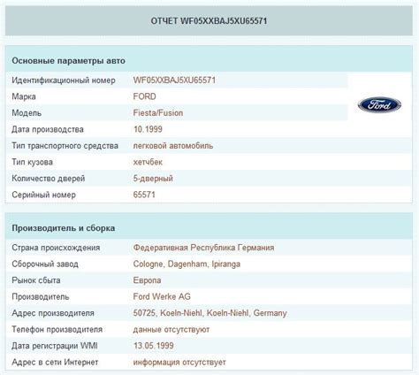 Определение производителя и модели автомобиля