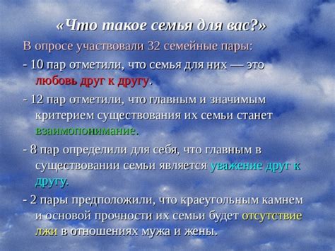 Определите, что для вас является значимым и ценным в отношениях