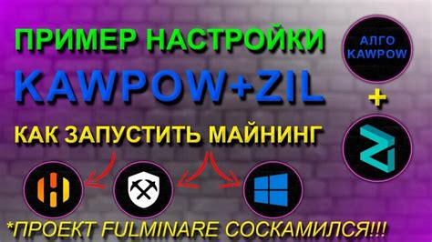 Оптимизация и настройка разнообразных параметров в RaveOS