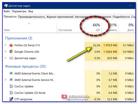 Оптимизация настроек для сокращения нагрузки на ЦП