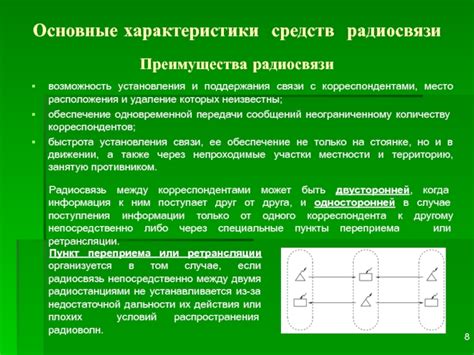 Основные принципы установления связи в радиосети